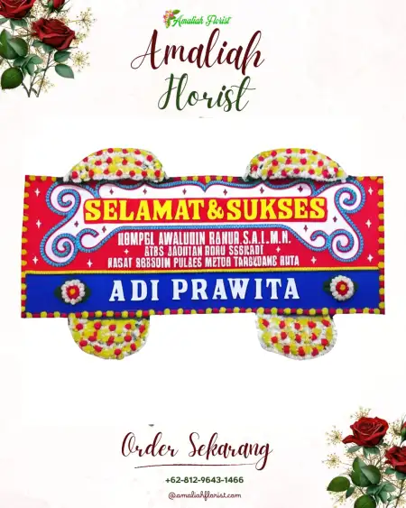Papan Bunga Ucapan Selamat Kemloko